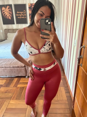 imagem do produto Conjunto de legging empina bumbum POLIAMIDA 